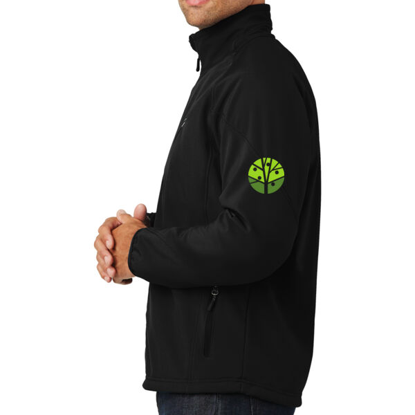 Port Authority Tall Textured Soft Shell Jacket - Embroidered Logo Thumbnail