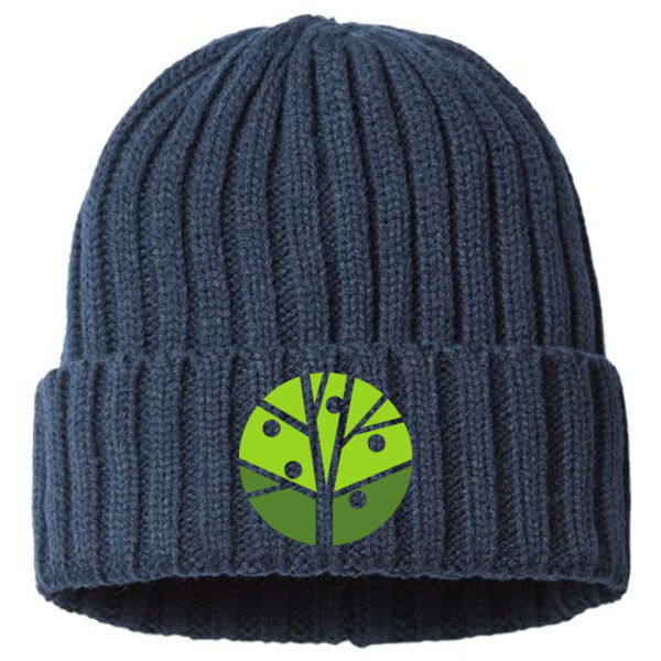Atlantis Headwear Sustainable Cable Cuffed Beanie - Embroidered Logo Thumbnail