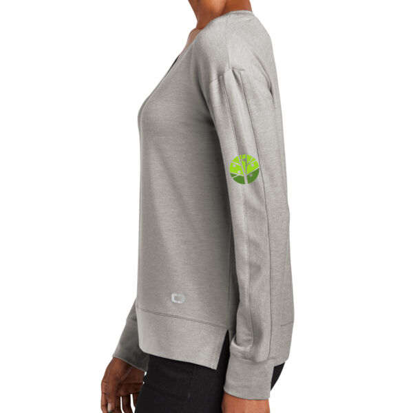 OGIO Womens Luuma Flex Long Sleeve V Neck - Embroidered Logo Thumbnail