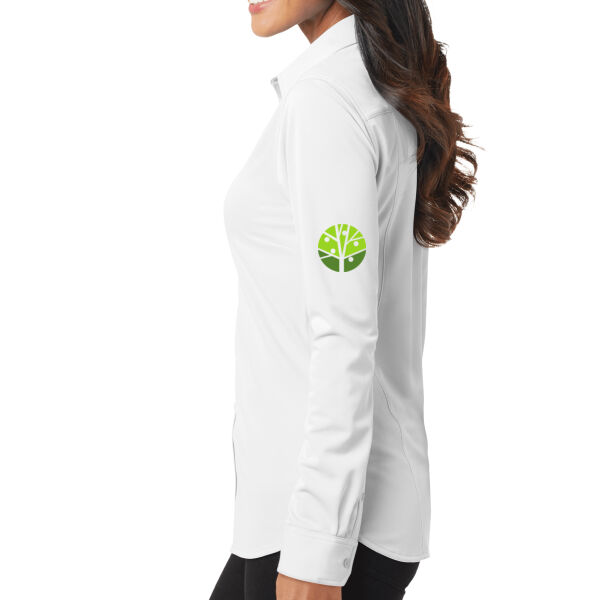 Port Authority Women's Dimension Knit Dress Shirt - Embroidered Logo Thumbnail