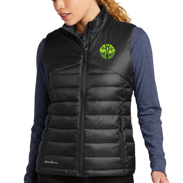Eddie Bauer Womens Quilted Vest - Embroidered Logo Thumbnail