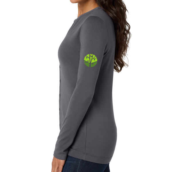 Port Authority Womens Concept Stretch Button Front Cardigan - Embroidered Logo Thumbnail