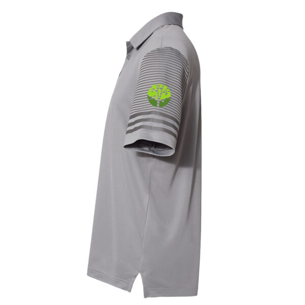 Adidas Striped Sleeve Polo - Embroidered Logo Thumbnail